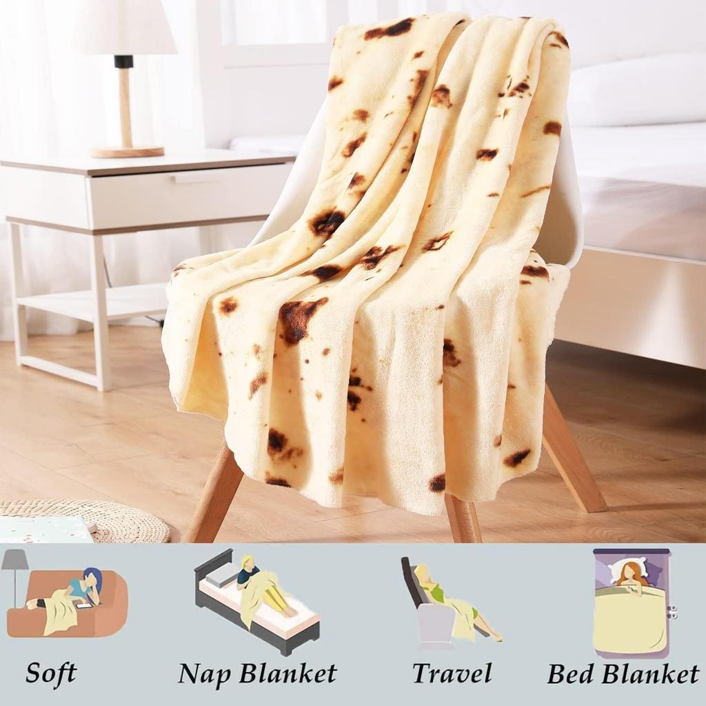 Baby Stuff Burrito Tortilla Blanket Gifts for Newborn Boy Girl Shower Swaddle Throw Blankets Wrap Toddler Flannel Taco Pets