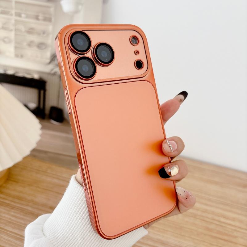 

Original Candy AG Matte Glass Case for iPhone 17 16 15 Pro Max Plain Color Shockproof Hard Bumper Protective Phone Cover iPhone 15