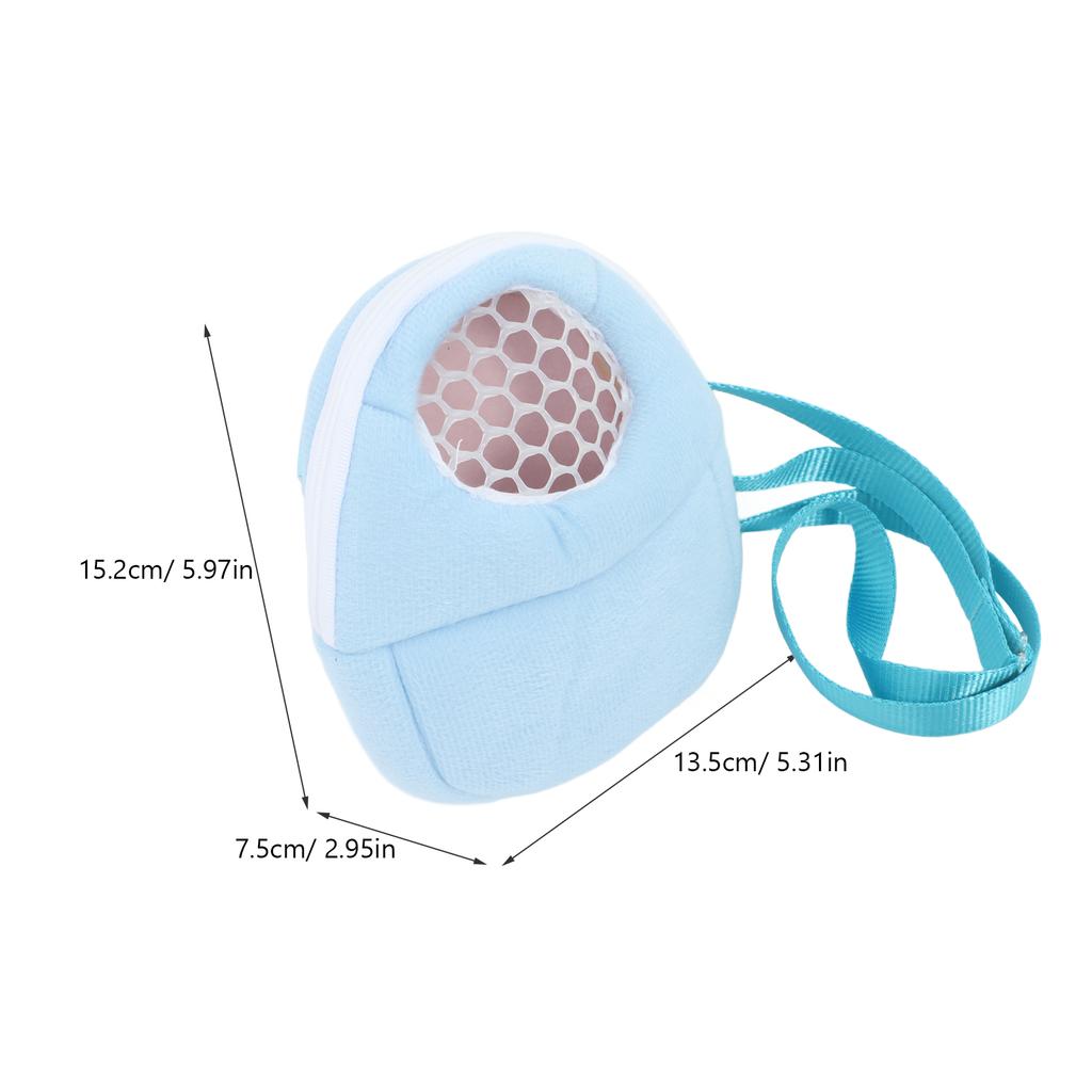 Breathable Hamster Travel Bag with Mesh Ventilation Portable Carrier Pouch for Small Pets Like Rabbit Rat Bunny Commute and Park