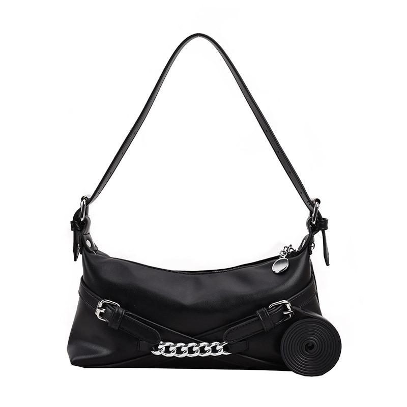 Ielgy Underarm Bag All-Match Motorcycle Bag High-End Soft Handbag