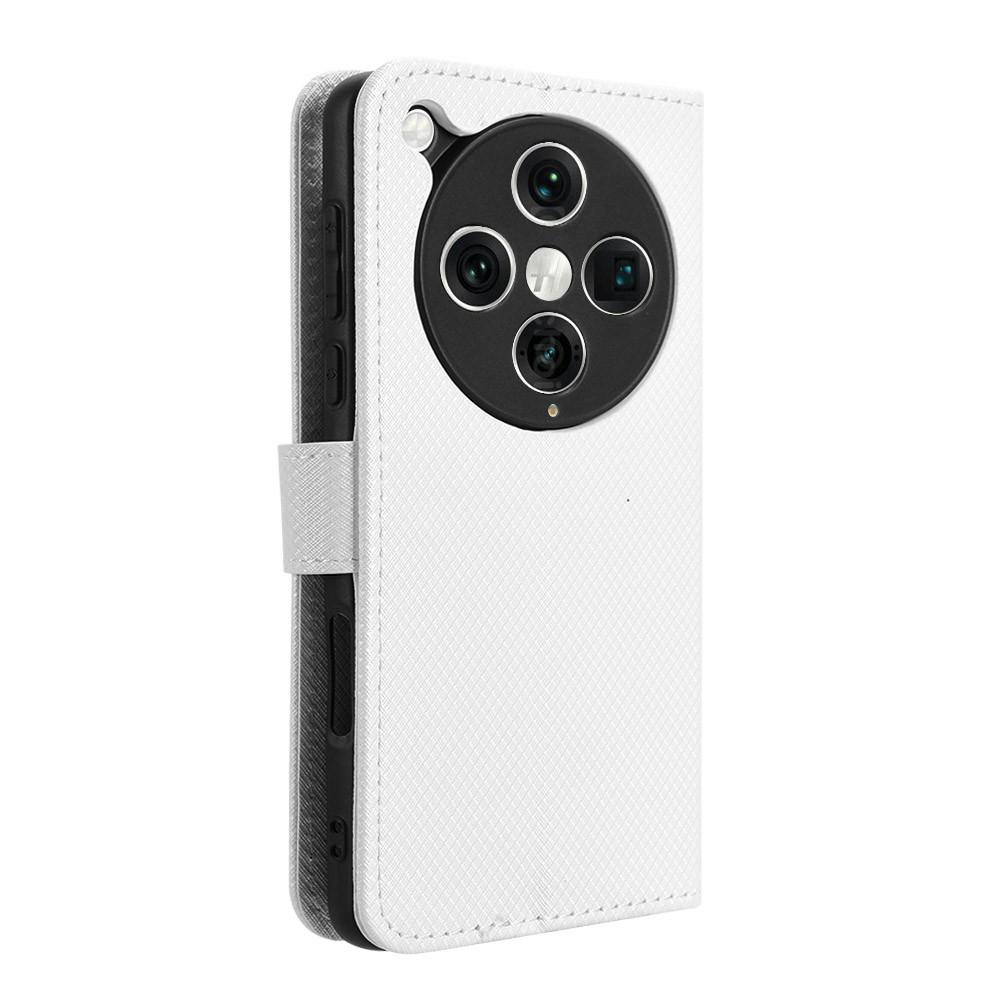 For Oppo Find X8 Pro 5G Case PU Leather Diamond Texture Wallet Phone Cover