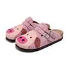 black cute garden suede platform clog for men women's sandals summer