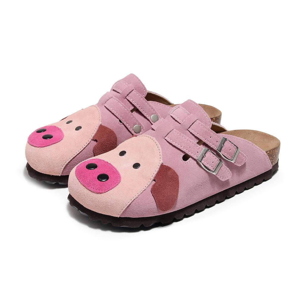 black cute garden suede platform clog for men women's sandals summer