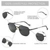 ZENOTTIC 2025 Fashion Hexagonal Geometry Polarized Sunglasses Unsiex Polygon Metal Shade Pilot Sun Glasses ZS1210