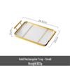 ZISIZ Golden Round Serving Tray