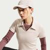 Nike Polo Shirts Women's Beige Lapel Moderate
