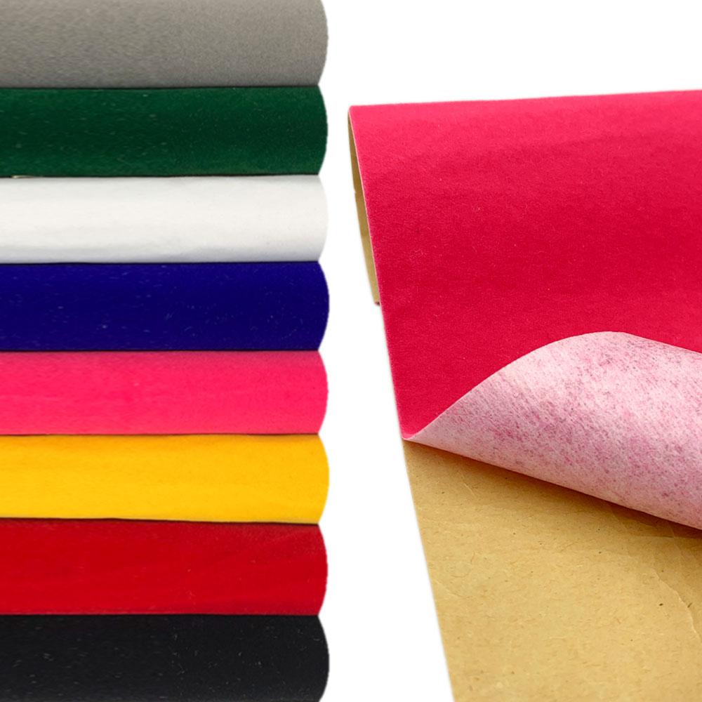 30x20cm Soft Surface Self-Adhesive Velvet Fabric Sheets for DIY Art & Crafts Jewelry Drawer Box Liner Decoration Accessory