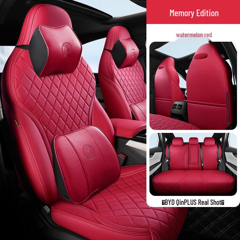BYD Qin PLUS Sedan Leather Seat Cover: 5-Seat, All-Season, Full Coverage