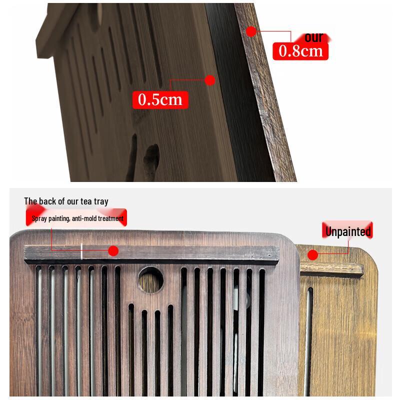 BaQianHang Bamboo & Wood Tea Tray