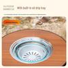FTLY Outdoor Folding Round Table BBQ Set