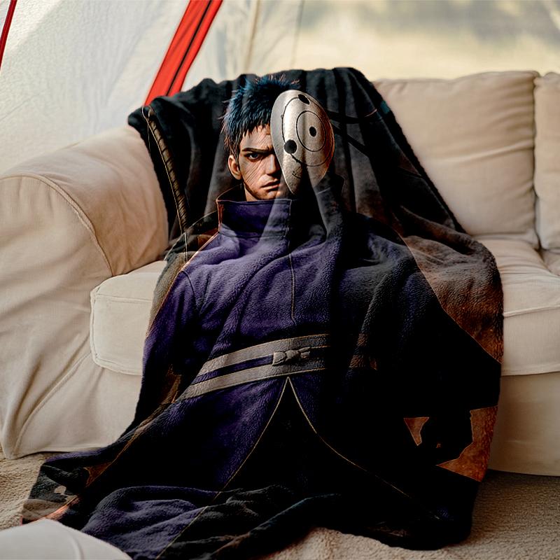 1pc Easy-Care Naruto Blanket, Perfect for Couch, Bed, Home, Travel & More, Warm & Durable Printed Blanket