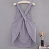 Cotton Kitchen Apron Cross Straps Korean Work Clothes Stylish Home Cooking Apron  Women