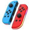 JOY-02 1 Pair Wireless Controller for Nintendo Switch Game Console Bluetooth Game Handle with RGB Li