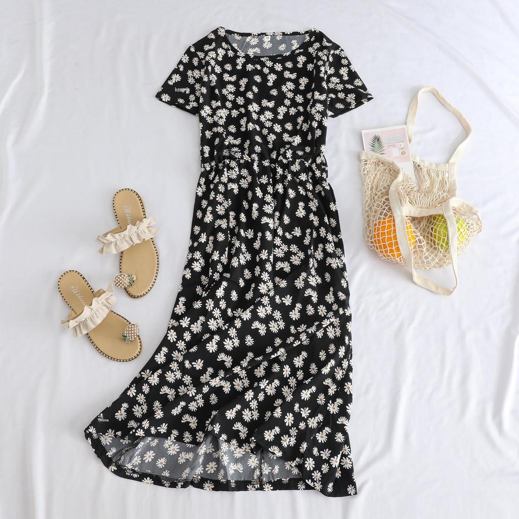 Southeast Asia Elegant Age-Reversing Midi Dress for Middle-Aged Women