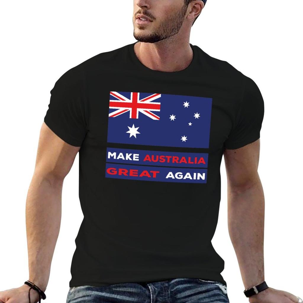 Make Australia Great Again T-Shirt Relaxed Casual Short Sleeve Tee