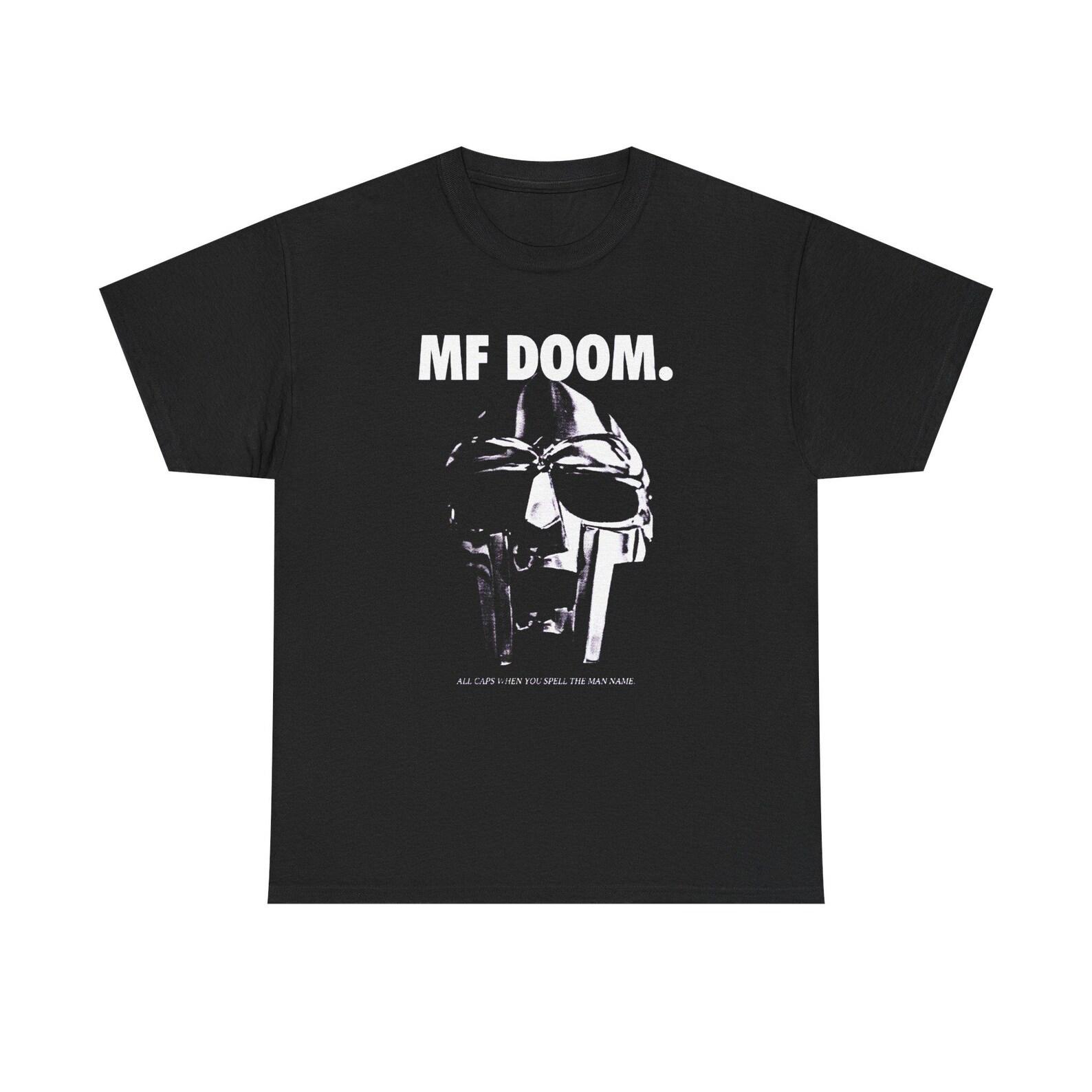 MF DOOM Mask Shirt Underground Hip Hop Legend Vintage Rap Tee Madvillain Style Merch 110