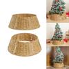 Woven Tree Skirt for Christmas Decors Artistic Wicker Tree Skirt Essential Christmas Tree Ornament for Home Display