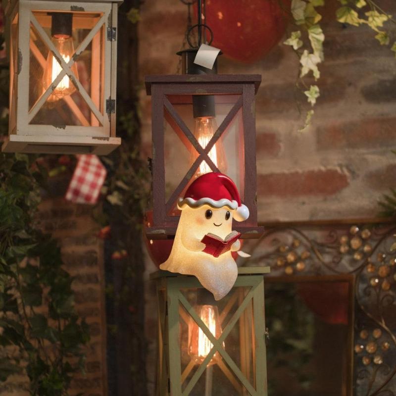 Specter Sculpture Desktop Ornament Night Light For Children Resin Materials Brightness Holiday Decoration