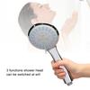 0-0.6Mpa Pressurized Water Saving Bathroom 3 Functions Handheld Shower Head Sprayer with Hose