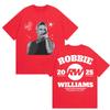 Robbie Williams Rw Album 2025 Stampa T-shirt Unisex Donna Hip Hop Larga Girocollo Abbigliamento T-shirt Casual Cotone Manica Corta T-shirt