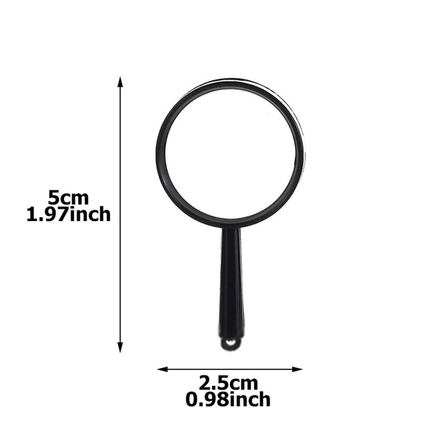 24/48pcs Plastic Handheld Magnifying Glasses Lightweight Reading Magnifier for Office, Inspection, Document Review & Daily Use