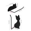 Wall-Mounted Headphone Hanger Self-Adhesive Cable Hanger Stylish Cute Cat Tissue Rack  Bathroom