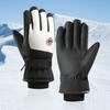 1 Pair Cold Protection Winter Outdoor Sports Gloves for Women Men Touch Screen Full Finger Gloves Windproof Waterproof Thickened Plush Lining