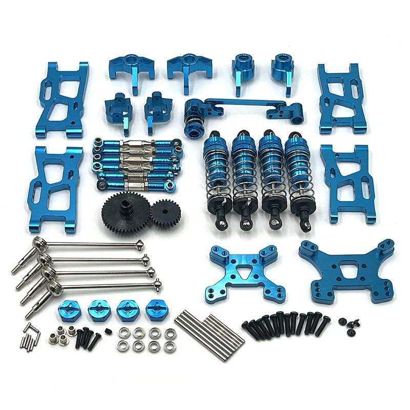 Universal Metal Upgrade Parts for WLtoys 144001 124019 RC Car Explosion Proof Durable Replacement Accessories Kit