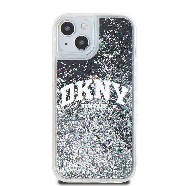 DKNY DKHCP15MLBNAEK iPhone 15 Plus / 14Plus 6.7" black/black hardcase Liquid Glitter Big Logo