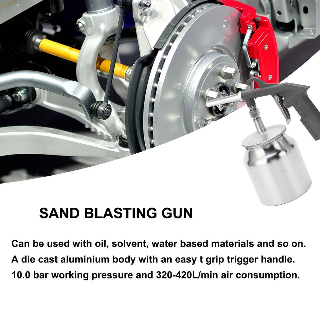 Sandblaster Air Sand Blaster Sandblasting Spray Gun Tool Set Kit for Spraying Cleaning