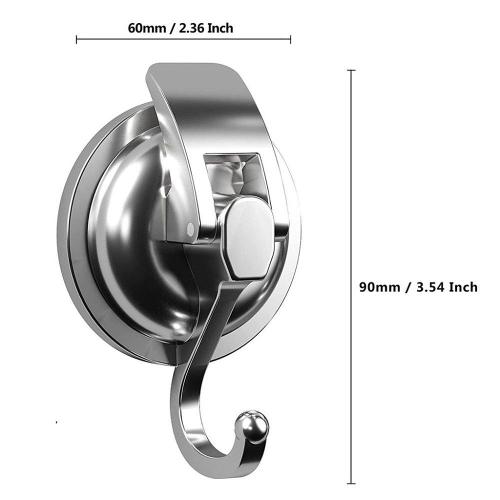 Easy To Install Punching Free Kitchen Hooks Suction Cup Hooks Bathroom Storage Wall Hanger