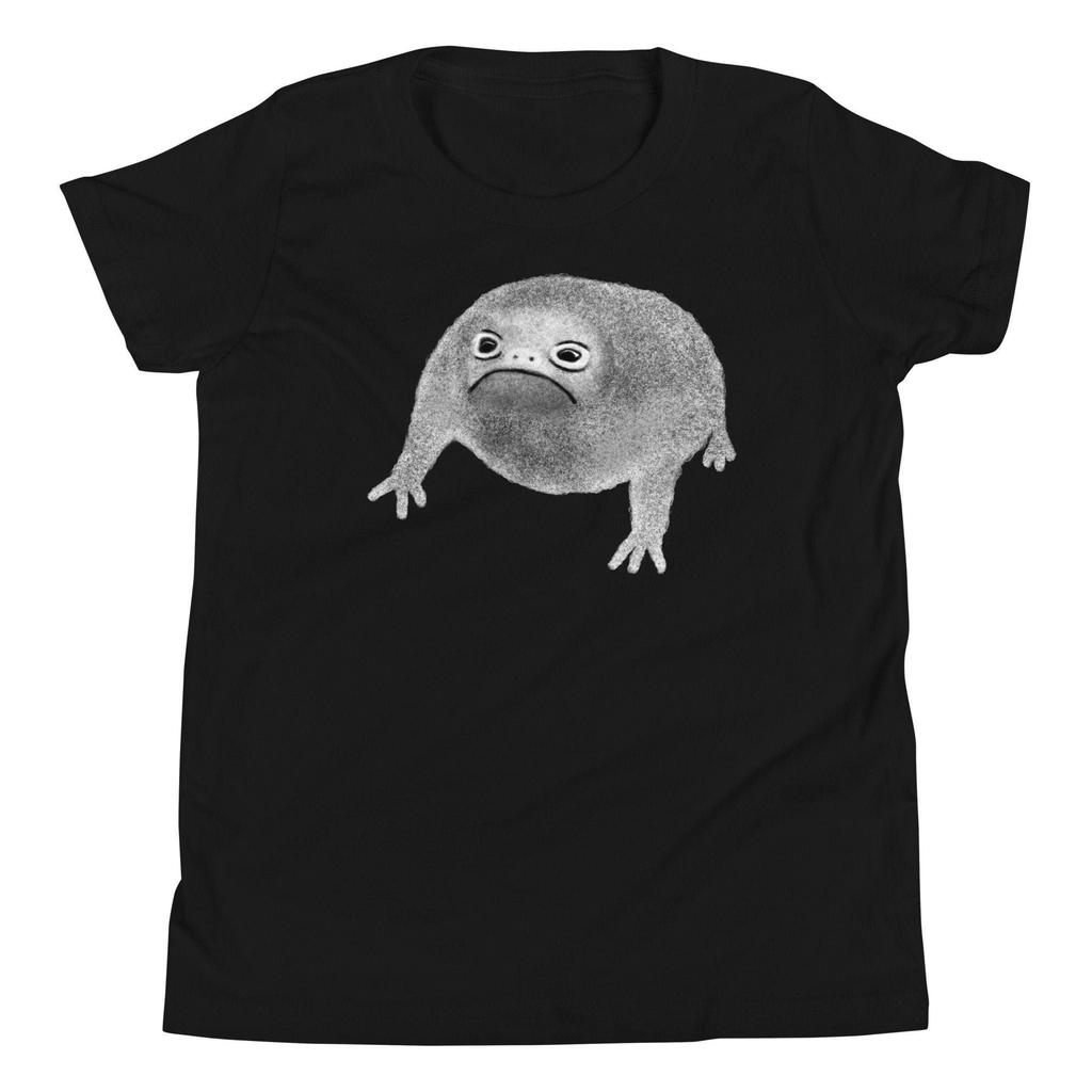 KIDS T-SHIRT Youth Short Sleeve Tee Weird Frog Art Birthday Gift Childrens Quirky Weird Stuff Toad Shirt Frogs Amphibians Spring Gifts