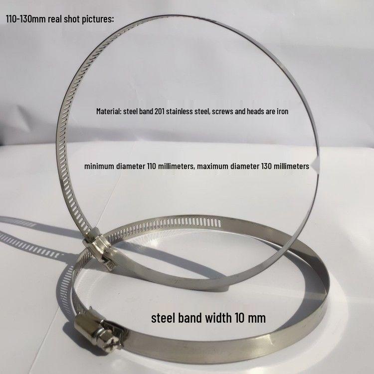 Stainless Steel Hose and Pipe Clamp for 1-Inch Water or Gas Pipes