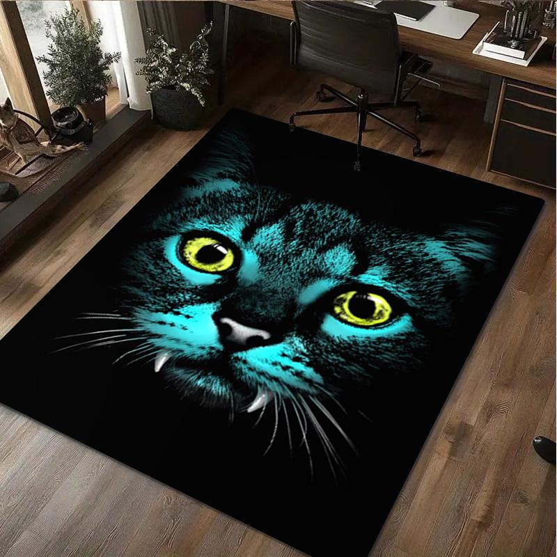 Katze Tier Teppich Haus Teppich Büro Dekorativer Teppich Für Wohnzimmer Schlafzimmer Fußmatte Boden Teppich Computer Stuhl Bereichsteppich