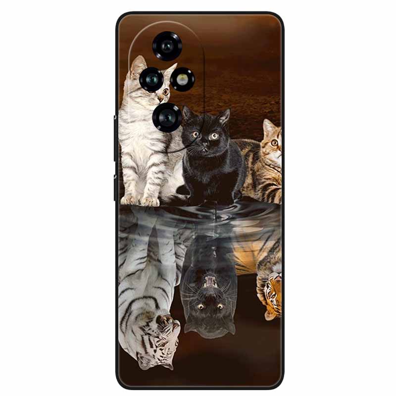 For Honor 200 5G Case Lovely Cute Cartoon Silicone TPU Soft Phone Cover for Honor 200 Honor200 Protect Back Shells FUnda Coque