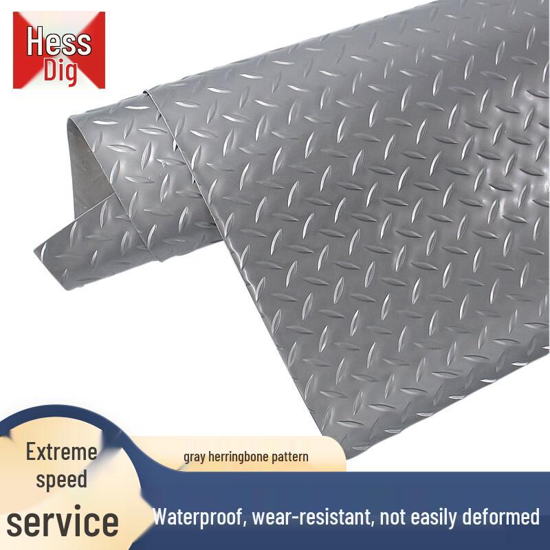 Hesidige PVC Non-Slip Waterproof Floor Mat 1.3 x 15 meters