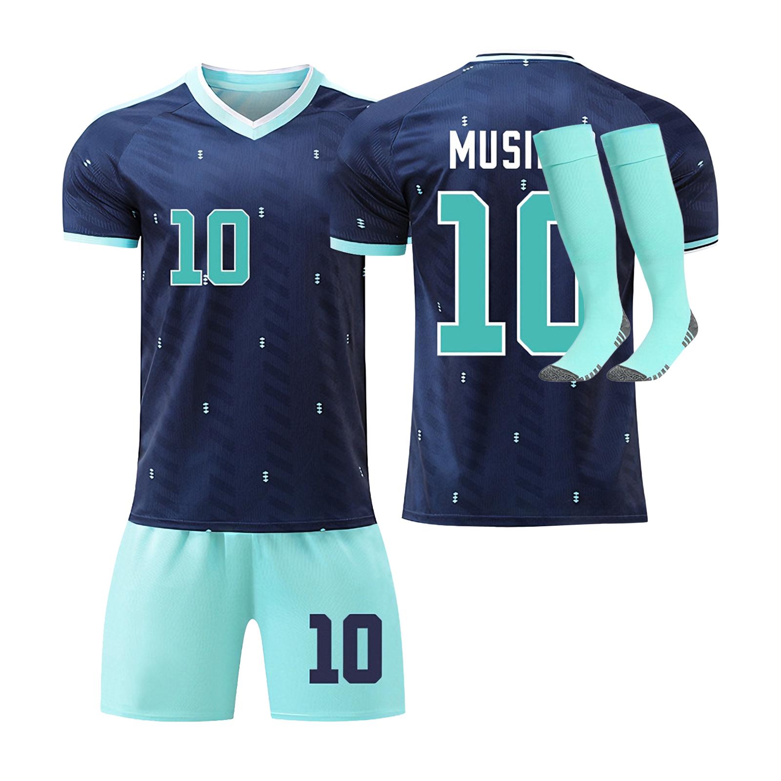 26England Away Jerseys Sports Team Uniform Set Football Training Suit Set L