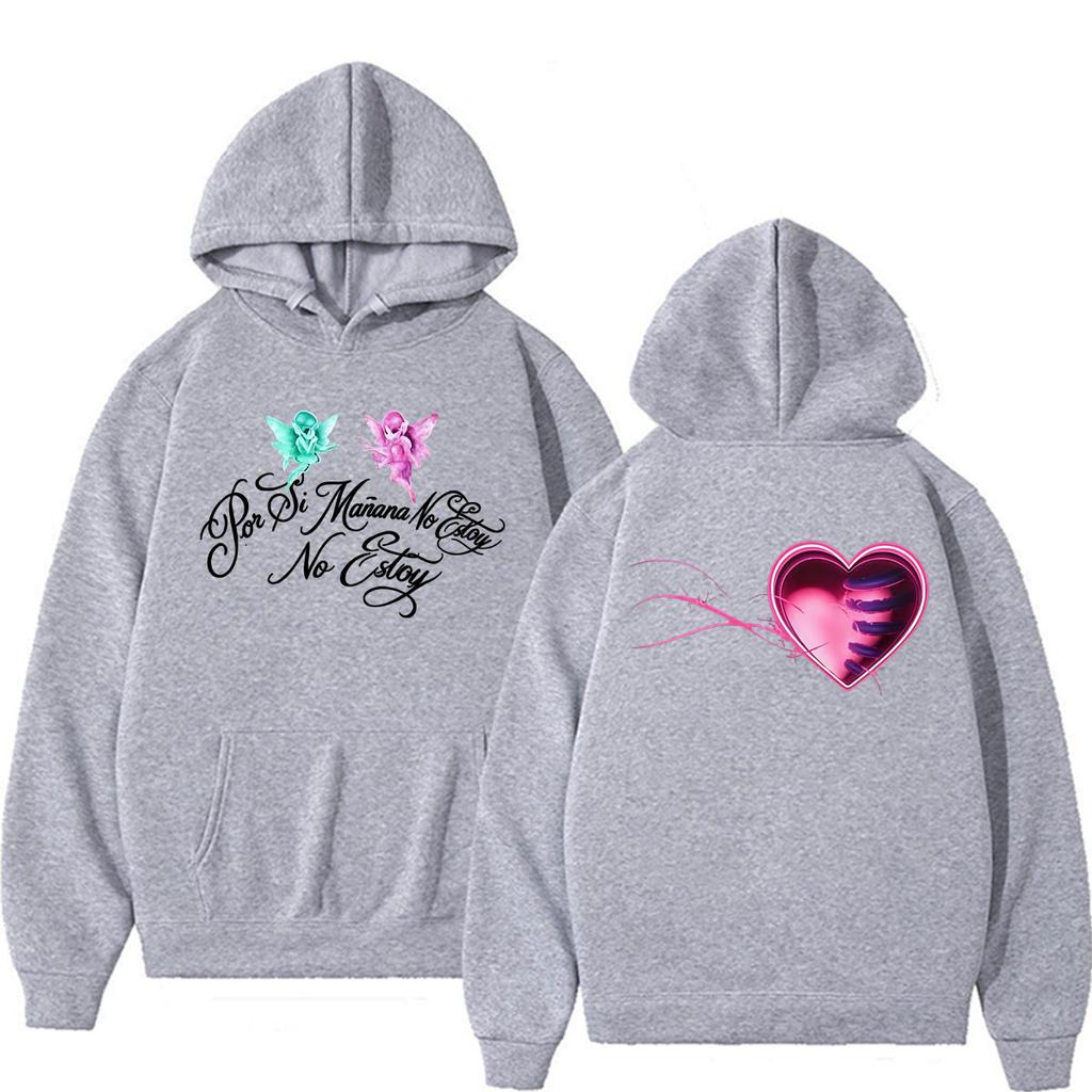 Omar Courtz Por Si Manana No Estoy Tour Heart Hoodies Unisex Vintage Fashion Aesthetic Sweatshirt Casual Long Sleeve Pullover