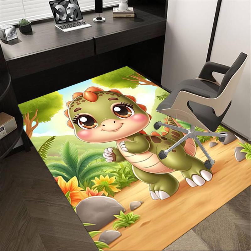 1PC dinosaur jungle Extra Large Non Slip Floor carpet, Office, family, bedroom, Studio Large Area Rug Indoor Rugs, , Vibrant Colors