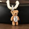 Plush Bear Adorable Pearl Necklace For Women With Chic Fashionable Design And Charm Unique