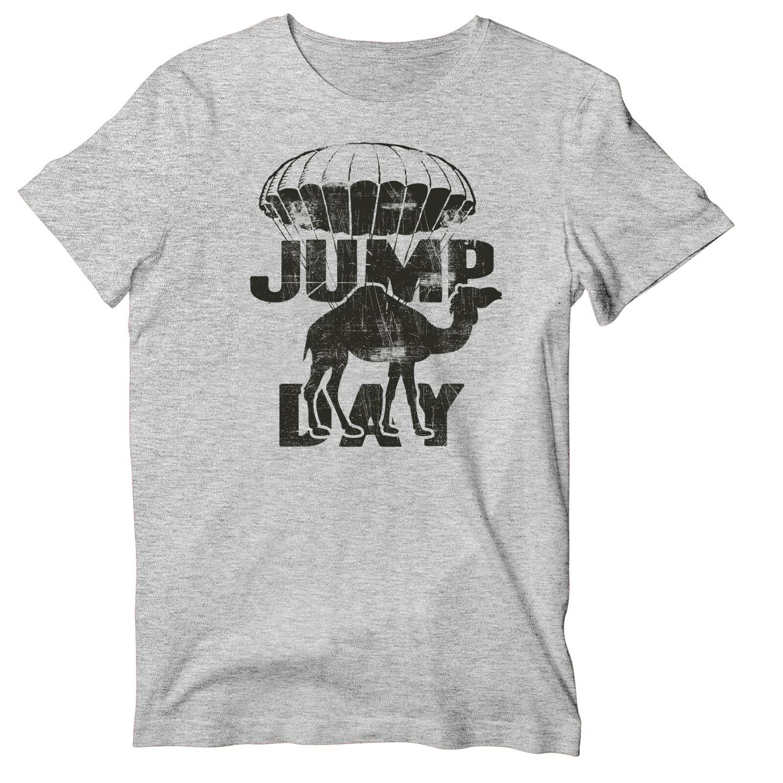 Vintage Skydiving Jump Day Camel T-Shirt, Funny Skydiver Short Sleeve Shirt S разноцветный