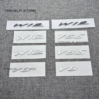 3D ABS W12 V8 V8S Emblem Car Fender Side Badge Sticker For Bentley Flying Spur Bentayga Continental GT Mulsanne Accessories