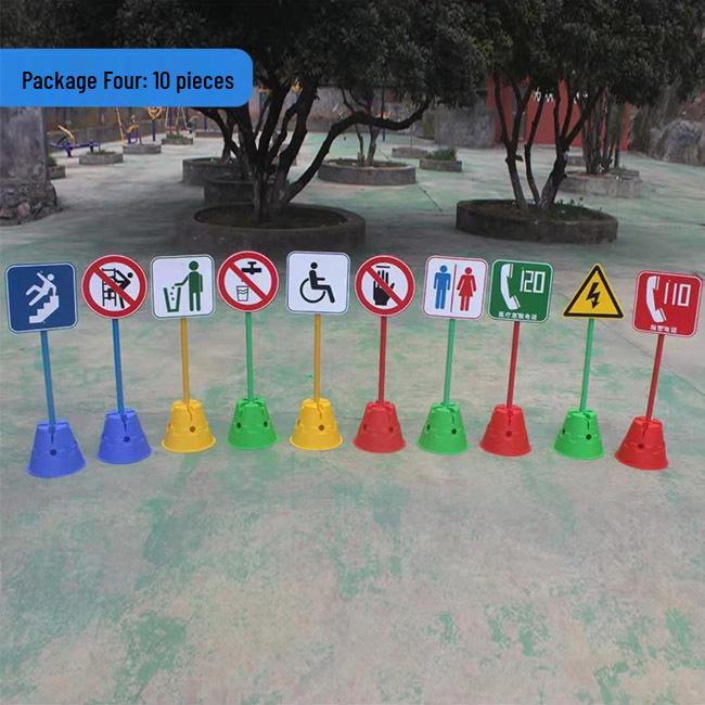 Kids’ Outdoor Sports Traffic Signs & Signals Toy Set