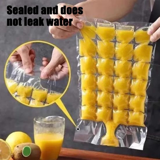 Jednorázové sáčky na led, samouzavíratelné sáčky na výrobu ledu, snadné uvolnění