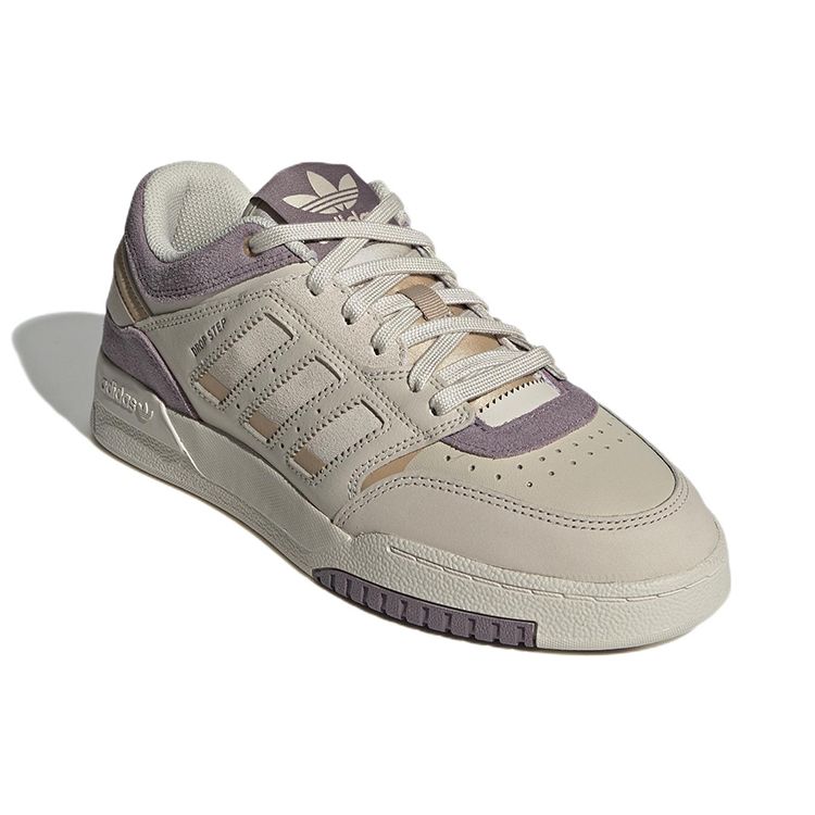 Adidas Originals Drop Step Low White Technology Emerald Low-Top Casual Sneakers Women Sneakers Purple GW9736