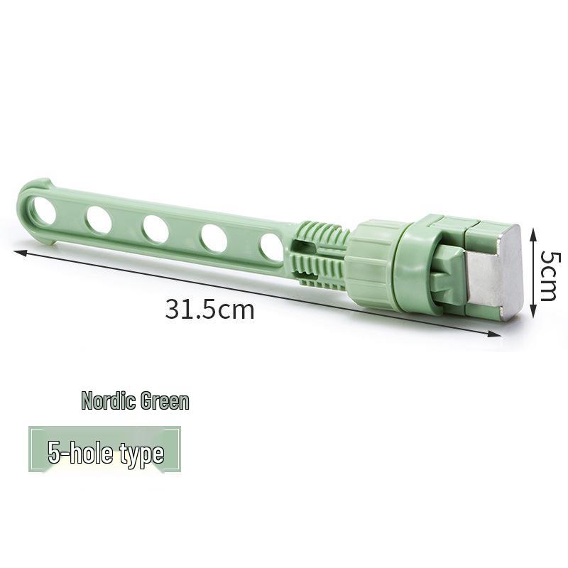 

Portable Window Clip-On Clothes Drying Rack with 5 and 8 Holes - Hole-Free Essential for Travel Drying