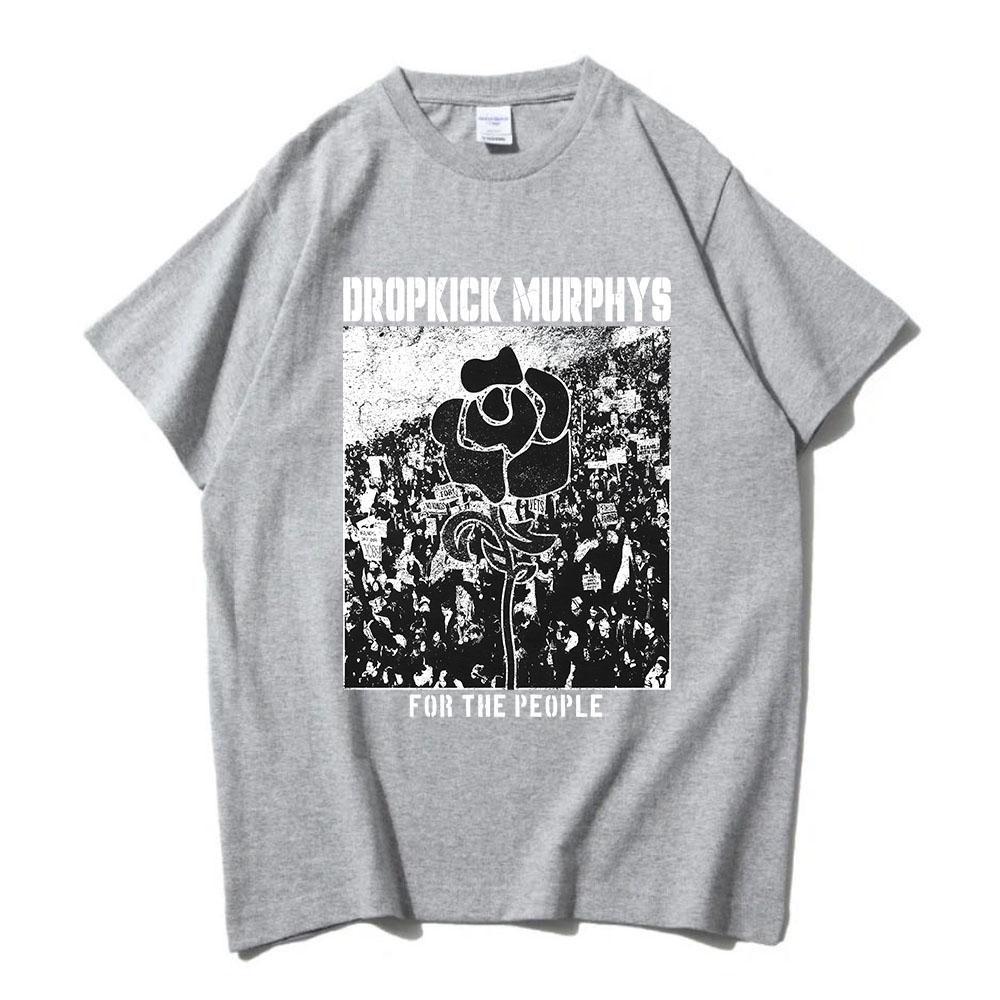 Dropkick Murphys FOR THE PEOPLE T-SHIRT Manica Corta Cotone Unisex Streetwear Girocollo Moda Uomo Donna T-shirt Abbigliamento Grafico