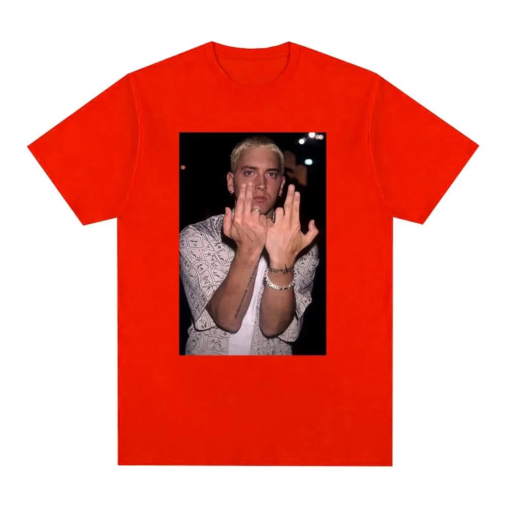2025 New Model Eminem Hand Gesture Graph T-shirt for Women Hip-hop Fashion Short Sve Casual Summer Street Style