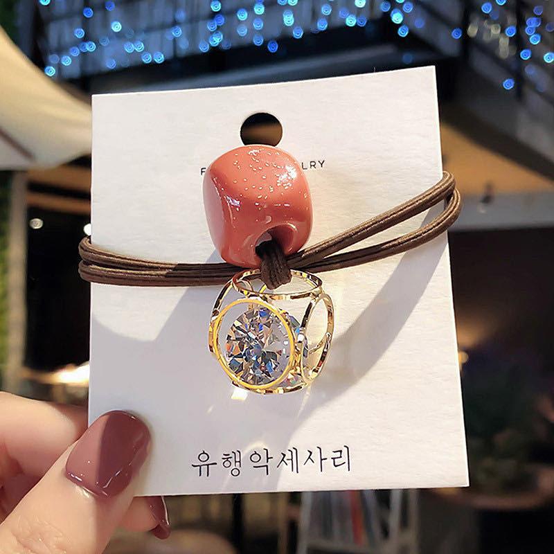 1Pcs  Head Rope Ins Hollow  Haircircle Fresh Women'S Hairtie