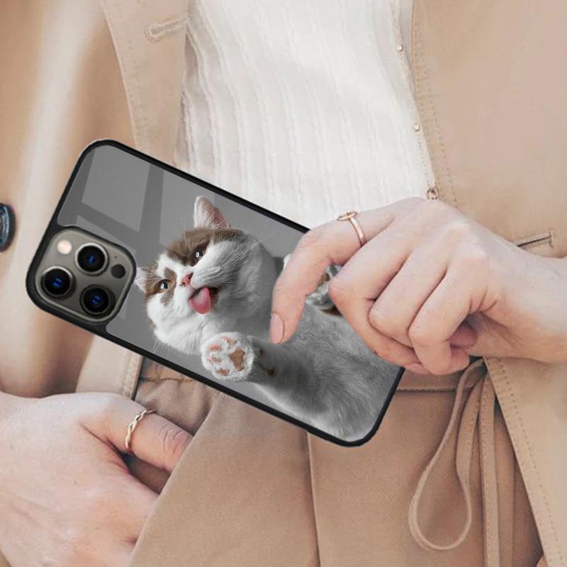 Cute Cat Animal Magnetic Phone Case For APPLE iPhone 17 Air 16 14 13 12 Pro Max 15 Plus Wireless Charge With MagSafe Cover